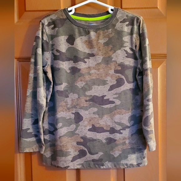 Old Navy Gray Camo Long Sleeve - Picture 1 of 3